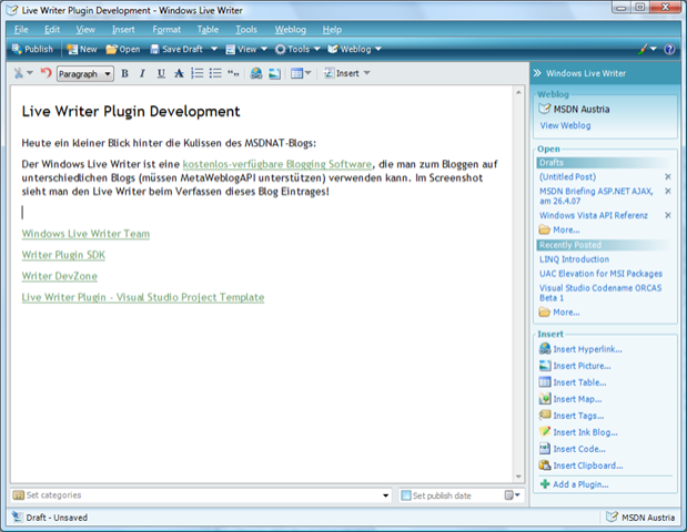 Windows Live Writer updates Scott Dorman